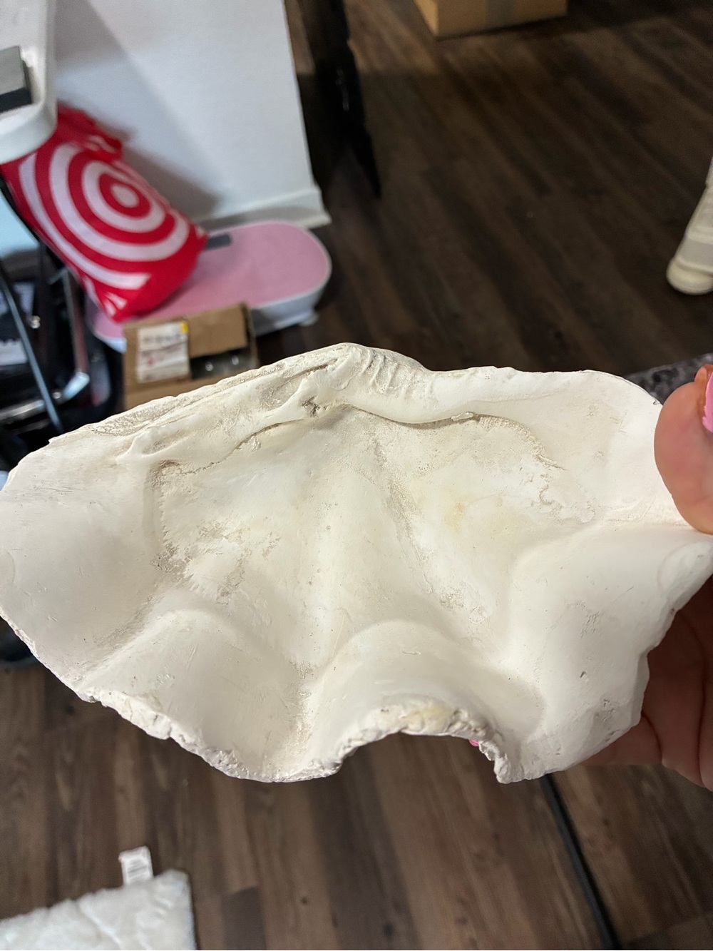 White Shell-Shaped Decorative Accent Bowl - Coastal Home Accent